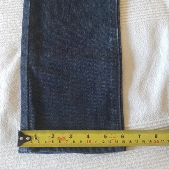 Armani Exchange AX Slim Cut Low-Rise Denim Jeans - Size 4 (Equivalent to 26) - Picture 9 of 10
